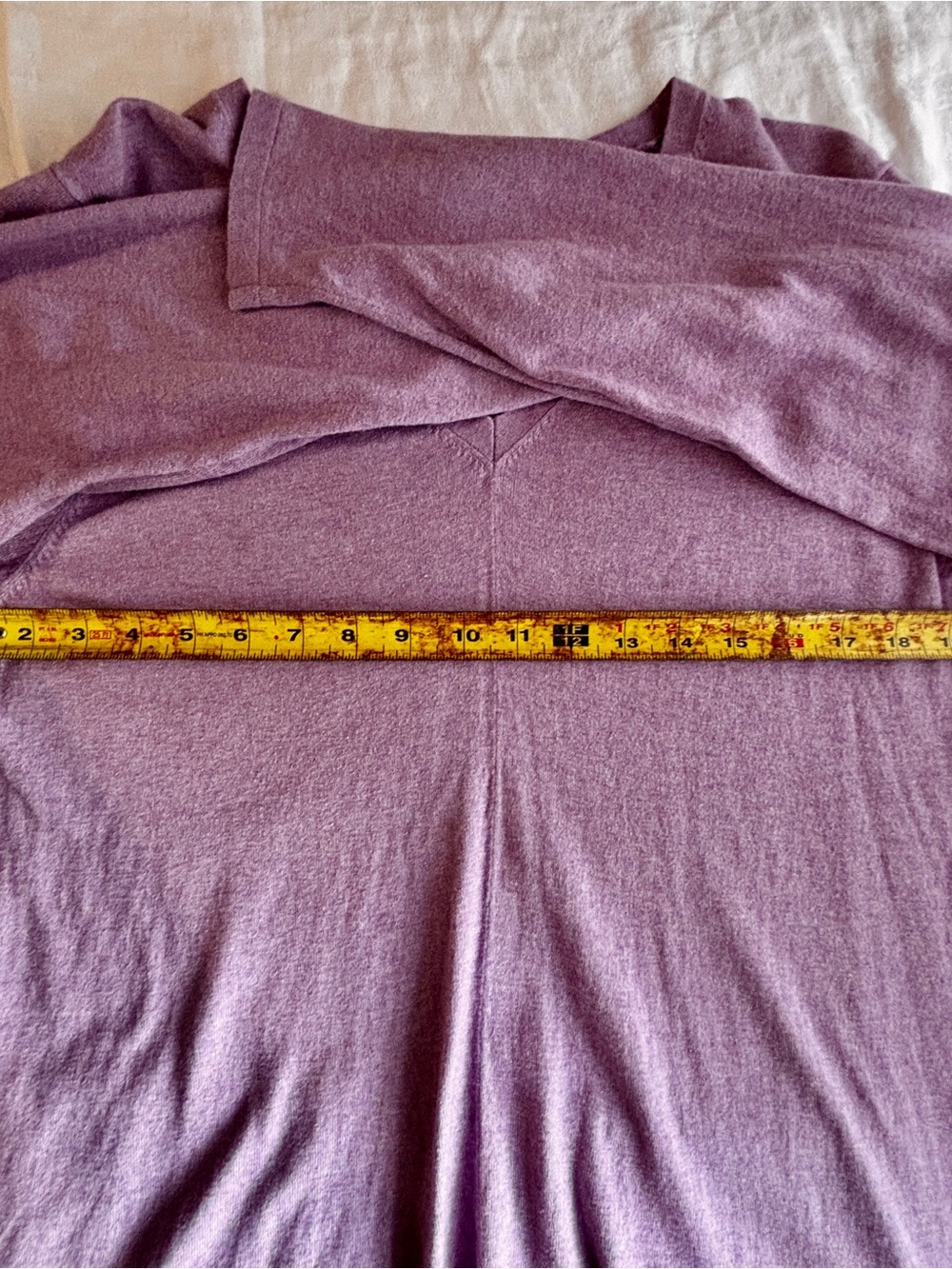 EILEEN FISHER: Lavender Cotton and Cashmere Tunic Sweater - Picture 3 of 6